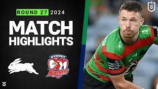 NRL 2024 | Rabbitohs v Roosters | Match Highlights