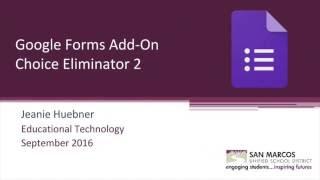 Google Forms - Choice Eliminator 2