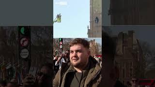 Big Ben: People react to man who scaled tower with Palestinian flag