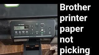 brother printer not picking paper