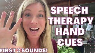 HOW TO TEACH SPEECH AT HOME: Speedy Speech Therapy Hand Cues /M, P, B/ (Childhood Apraxia of Speech)