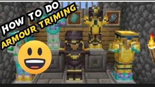 How to do Armour trimming in Minecraft 1.20  || What is Armour trimming?