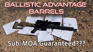 Sub-MOA Accuracy Guaranteed?? Ballistic Advantage AR-15 Barrel Put to the Test!!