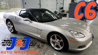 2008 Chevrolet C6 Corvette Part Out: J & J Auto Wrecking Test Video Stock # R8CE086