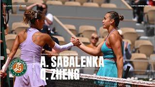 Highlights Sabalenka vs Zheng Quarter-final | Roland-Garros 2025