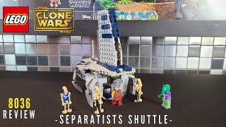 LEGO Star Wars Separatists Shuttle 8036 Review!