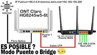 Modo PUENTE o BRIDGE en CLARO y otras ISPs