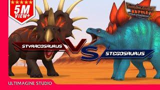 Epic Styracosaurus VS Stegosaurus Showdown | Dinosaurs Battle s1 GD2 #dinosaur #dinosaurs