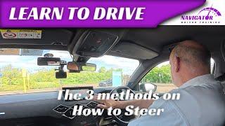 3 driving test steering techniques | Feed, Cross & Palm Steering Explained