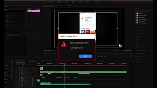 Adobe Premiere pro Error