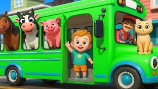 Wheels on the Bus  | Nursery Rhymes for Kids | 3D Cartoon Songs | ToonMasti Kids @CoComelon