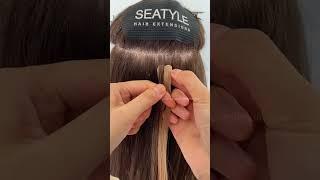 Tape in hair extension.human hair.high quality remy hair. #hairextensions