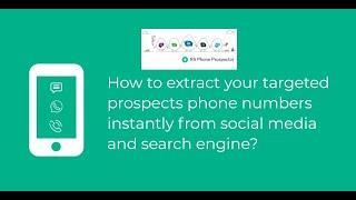 RS Phone Prospector - rs phone prospector full version - auto get phone from all social