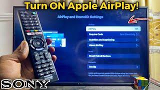 Sony Bravia TV: How to Turn ON AirPlay | Turn ON Screen Mirroring