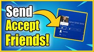 How to Send A Friend Request on PS4 & Accept Request! (Find Mutual Friends!)