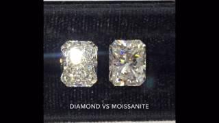 Diamond Vs Moissanite: "Crushed Ice" Radiant VS "Brilliant Cut" Moissanite