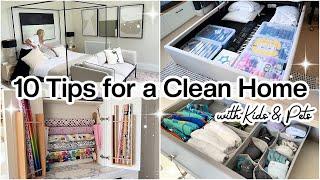 10 TIPS FOR A CLEAN + TIDY HOME | HABITS FOR KEEPING A CLEAN HOUSE