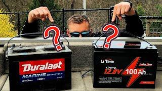 Trolling Motor Battery REVIEW!!!  Lithium OR Lead Acid???