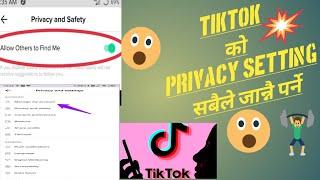 TikTok privacy  setting 2022 |TikTok privacy and safety settings