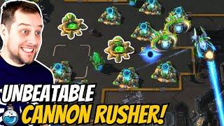 Nobody can beat my CANNON RUSH! | Cannon Rush in Grandmaster #72 StarCraft 2