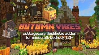 [Update] Autumn Vibes BEST Aesthetic Cottagecore Decoration Addon for Minecraft PE/Bedrock 1.21+