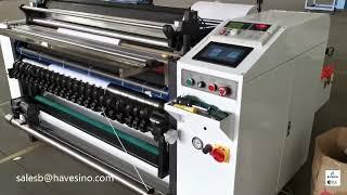 Cheap thermal paper slitting machine with 1200mm slitting width! Contact me: +86 13738176957