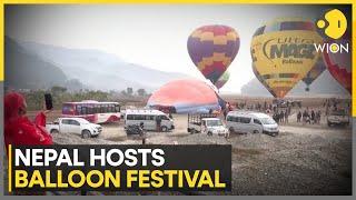 Nepal Hosts Its First-Ever Hot Air Balloon Festival In Pokhara | World News | WION