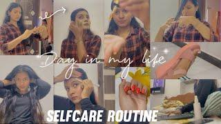 Day in My Life  Selfcare Routine day || Skincare Haircare etc