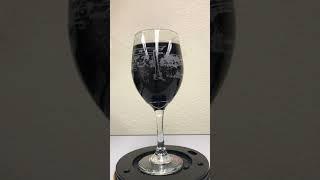 Laser Engraved Wine Glass- 360 degree engraving