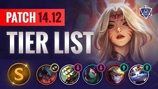 PATCH 14.12 TIER LIST Changes & Updates | League of Legends Season 14