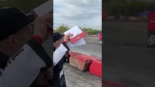 Crash day on the drift track