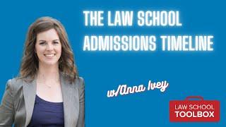 The Law School Admissions Timeline (w/Anna Ivey)