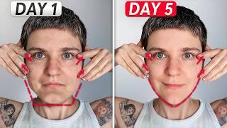 Slim Your Face Fast!  Korean V-Line Face Yoga (No Surgery!)