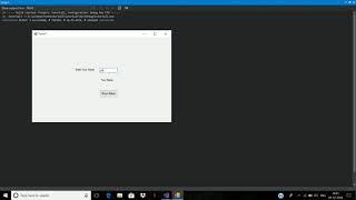 Simple Program using textbox, label and button in C#