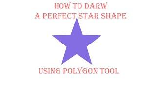 How to draw a perfect star shape in Photoshop using the Polygon tool?