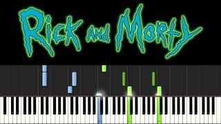 For The Damaged Coda - Rick & Evil Morty Theme (Piano Tutorial + sheets)