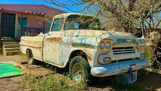 ‘59 Chevy pickup ABANDONED 48 years ago, will it run?