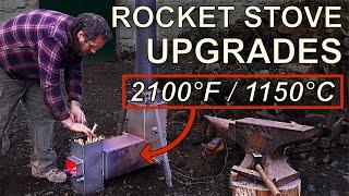 Supercharged RocketStove Mods: Crazy Heat Boost & Forge Conversion