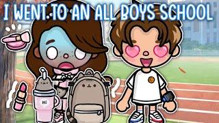 GIRL Goes To An Only *BOYS SCHOOL* ️  || *WITH VOICE* ️|| Toca Boca TikTok Roleplay 🩵