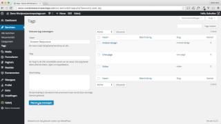 Wordpress handleiding: tag toevoegen