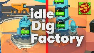 Idle Dig Factory Game, beginner tips and tricks, guide, game review, android gameplay