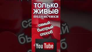 Только Живые подписчики на Youtube -  Самый быстрый способ