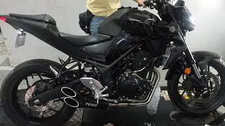 Yamaha MT-03 2020 with Toce Razor Tip Full System Exhaust