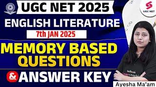 UGC NET English Literature Answer Key 2025 | UGC NET English Literature Paper 2 Answer Key | Ayesha