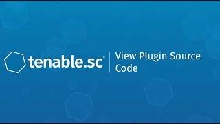 View Plugin Source Code in Tenable.sc