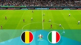 BELGIUM vs ITALY - UEFA Euro 2021 (1/4 Final) Full Match & All Goals | Football Live PES 2021