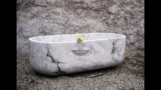 Marblebee Modern simple design large stone tub