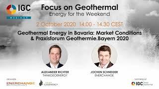 Focus on Geothermal: Dr  Jochen Schneider: Geothermal Energy in Bavaria - Market Conditions