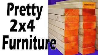 Make 2x4 Furniture LOOK GOOD for Beginners