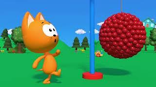 Learn numbers with a balls game - Meow Meow Kote Kitty cartoons for Kids